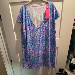 Lilly Pulitzer Talli V-Neck Coverup NWT